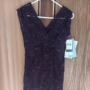 Eggplant Lace Formal Dress